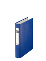 Ringbuch Standard, A5, PP, 2 Ringe, 25 mm, blau