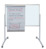 Kombi-Moderationstafel PRO Stahl/Filz, Hoch/Querformat,höhenverstellbar,grau