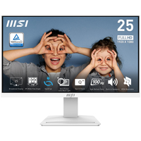 MSI PRO MP253W computer monitor 62.2 cm (24.5") 1920 x 1080 pixels Full HD LED White