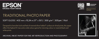 Epson Traditional Photo Paper, in rotoli da 43,18cm (17'') x 15m