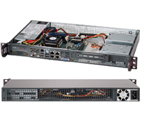 Supermicro CSE-505-203B Server-Barebone Rack (1U)