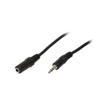 LogiLink 3.5mm - 3.5mm, 3m câble audio 3,5mm Noir