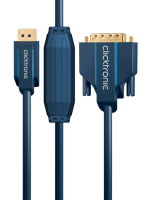 ClickTronic 70731 video átalakító kábel 5 M DVI-D DisplayPort Kék