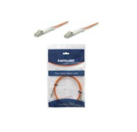 Intellinet Fiber Optic Patch Cable, OM2, LC/LC, 3m, Orange, Duplex, Multimode, 50/125 µm, LSZH, Fibre, Lifetime Warranty, Polybag