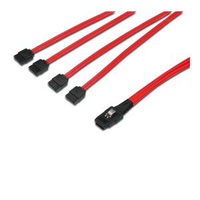 ASSMANN Electronic TAKSAS11 cable Serial Attached SCSI (SAS) 0,5 m Negro, Rojo