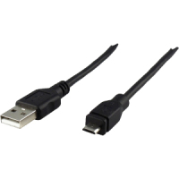 Schwaiger CK1511 533 USB-kabel 1 m USB 2.0 USB A Micro-USB B Zwart