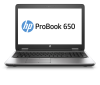 HP ProBook 650 G2 Laptop 39,6 cm (15.6") Intel® Core™ i5 i5-6200U 4 GB DDR4-SDRAM 500 GB HDD Wi-Fi 4 (802.11n) Windows 7 Professional Ezüst