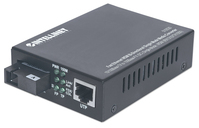Intellinet 510530 hálózati média konverter 100 Mbit/s Single-mode Fekete
