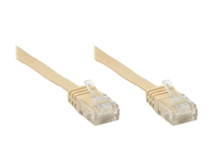 Alcasa Cat6 U/UTP 10m Netzwerkkabel Beige U/UTP (UTP)