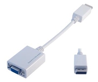 MCL CG-294C adaptador de cable de vídeo 0,1 m VGA (D-Sub) DisplayPort Blanco