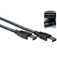 ACT SB3013 USB-kabel 2 m USB 3.2 Gen 1 (3.1 Gen 1) USB A Zwart