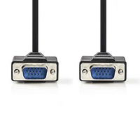 Nedis CCGP59000BK50 câble VGA 5 m VGA (D-Sub) Noir