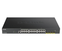 D-Link DGS-1250-28XMP commutateur réseau Géré L3 Gigabit Ethernet (10/100/1000) Connexion Ethernet, supportant l'alimentation via ce port (PoE) Noir