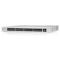 Ubiquiti UniFi US-48-500W Vezérelt L2 Gigabit Ethernet (10/100/1000) Ethernet-áramellátás (PoE) támogatása 1U Ezüst