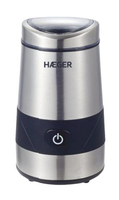 Haeger CG-200.001A molinillo de café 200 W Negro, Acero inoxidable