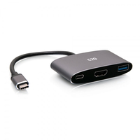 C2G USB-C 3-in-1 Mini-Dock mit HDMI, USB-A und USB-C Power Delivery bis zu 100 W - 4K 60 Hz