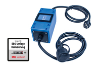as-Schwabe 61747 elektriciteitsmeter Elektronisch Plug-in Zwart, Blauw