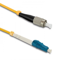 Qoltec 54310 fibre optic cable 20 m LC FC G.652D Yellow