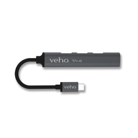 Veho VAA-650-TA4-USB-C USB 3.2 Gen 1 (3.1 Gen 1) Type-C 5000 Mbit/s Szürke