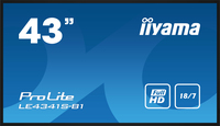iiyama LE4341S-B1 signage display Płaski panel Digital Signage 108 cm (42.5") LCD 350 cd/m² Full HD Czarny 18/7