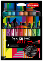 STABILO Pen 68 MAX, ARTY etui 18 kleuren (768/24, 58, 56, 19, 48, 54, 44, 33, 36, 51, 13, 57, 32, 26, 89, 45, 94, 46 )