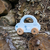 Label Label Auto Blau
