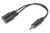 Digitus AK-510301-002-S audio kábel 0,2 M 3.5mm 2 x 3.5mm Fekete