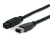 StarTech.com 6 ft 1394b Firewire Cable 9-6 Pin M-M 1,8 m Czarny