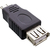 InLine 31600 tussenstuk voor kabels USB 2.0 A female USB A Zwart