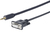 Vivolink PROMJDSUB9-25 kabel równoległy Czarny 25 m 3.5mm D-Sub (DB-9)