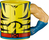 Exquisite Gaming Wolverine tazza Beige, Nero, Blu, Rosso, Giallo Universale 1 pezzo(i)