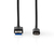 Nedis CCGW61600BK20 câble USB 2 m USB 3.2 Gen 1 (3.1 Gen 1) USB A USB C Noir