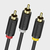 Vention BCABH Composite-Video-Kabel 2 m 3 x RCA Schwarz, Rot, Weiß, Gelb