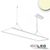 Article picture 1 - LED office pendant light UP+DOWN :: 20+20W :: 30x120cm :: UGR<19 :: white :: warm white :: dimmable