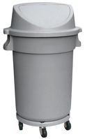 Abfallbehälter. HDPP Kunststoff. mit Transportrolley und Pushdeckel, 5