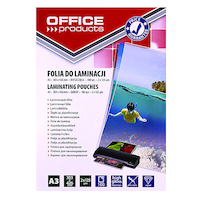 Folia do laminowania OFFICE PRODUCTS, A3, 2x125mikr., błyszcząca, 100szt., transparentna