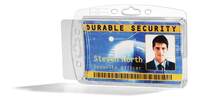 Durable Dual Enclosed ID Card Holder 54 x 85mm - Transparent - Pack of 10