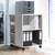 Durable 6 Shelve Office Filing Storage Trolley on Wheels | 75cm Grey