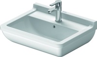 DURAVIT 03005500001 Waschtisch STARCK 3 mit Überlauf, Hahnlochbank, 1 Hahnloch 5