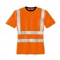 teXXor® Warnschutz-T-Shirt HOOGE, leuchtorange 75% Poly. 25% Baumw. 7009_L