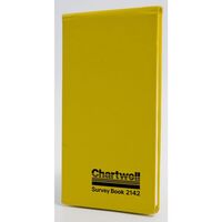 Chartwell Survey Dimension Book Weather Resistant 106x205mm Lined Numbered 1 Up