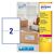 Avery Laser Recycled Address Label 199.6x143.5mm 2 Per A4 Sheet(Pack 200 Labels)