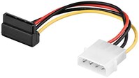 PC-Stromkabel/Stromadapter, 5.25-Stecker zu SATA 90°, 0.13 m - SATA Standard Stecker 90° > HDD/5,25