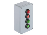 Klippon Control Station, 2 Drucktaster grün/rot, 2 Leuchtmelder grün/rot, 2 Öffn
