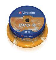 DVD-R, General, 16X, 4.7GB 25 Pack DVDs