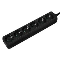 Power Extension 1.5 M 6 Ac Outlet(S) Indoor Black