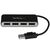 4 PORT PORTABLE USB 2.0 HUB 4-Port Portable USB 2.0 Hub with Built-in Cable, USB 2.0, USB 2.0, 480 Mbit/s, Black, Silver, Plastic, CE,