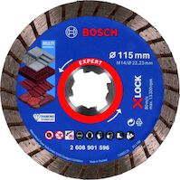 Bosch Bleu Accessoires 2608901596 EXPERT MultiMaterial Turbo X-Lock 115mm