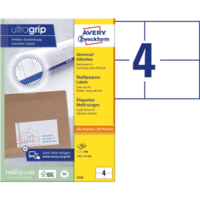 Universal-Etiketten ultragrip A5 quer mit ultragrip ProductName_Ecommerce 105x74 mm VE=weiß