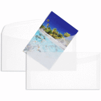 Kuvertierhüllen DIN C6/5 100g/qm gummiert VE=100 Stück transparent-weiß